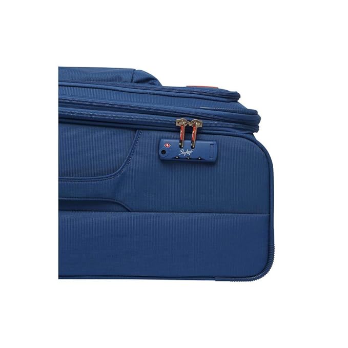 Skybags Unisex Vanguard Plus 8W Exp Str 71 Bright Blue Soft Luggage