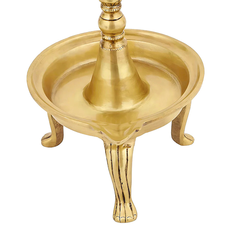 Art Brass Tall Urli Bowl With Bells 19in Light