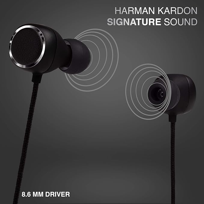 Harman Kardon Fly Wireless Bluetooth in Ear Headphone with Mic (Black)