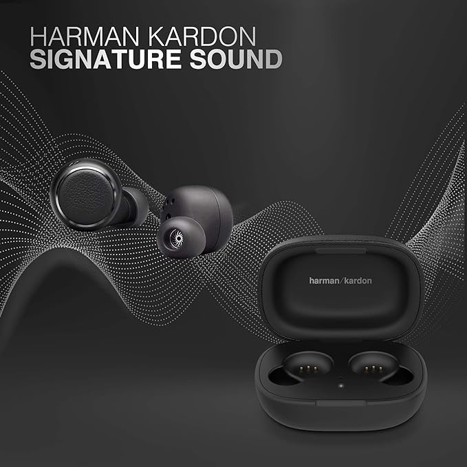 Harman Kardon Fly Truly Wireless Bluetooth in Ear Earphone with Mic (Black)