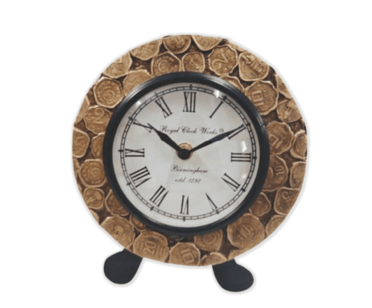 Coin Table Clock