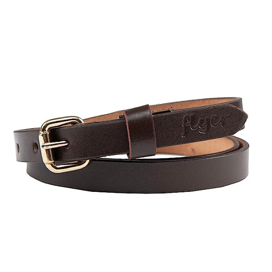 Flyer Women's Leather belt for Women/Girls/Ladies (Formal/Casual) (Colour -Black/Brown/Tan) Buckle Genuine Leather (TAN1314)