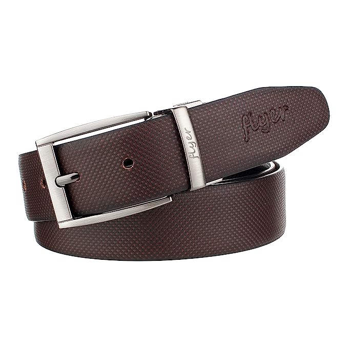 Flyer Men's Faux Leather Reversible Belt