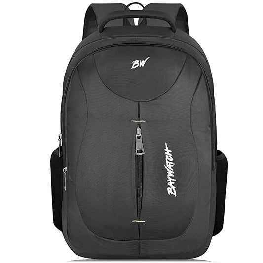 BAYWATCH Laptop Backpack with rain cover for Men Women Boys Girls/Office School College Teens & Students (CASUAL- BLACK)