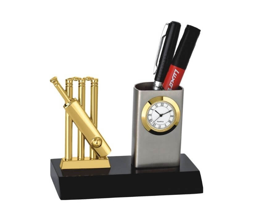 Promotional Pen Stand with Cricket Theme