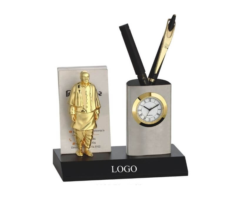 Statue of Unity with Card Holder and Pen Stand
