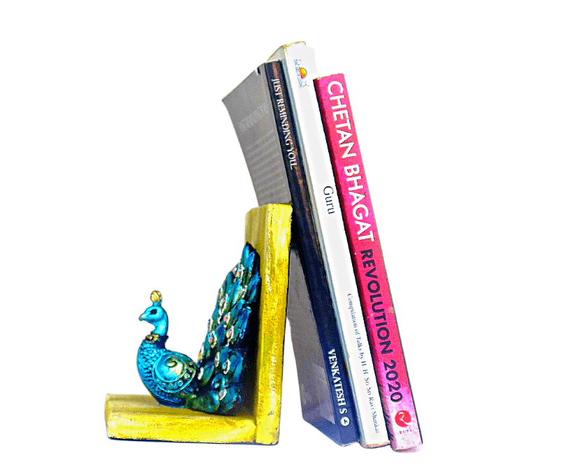Peacock Blue Bookend