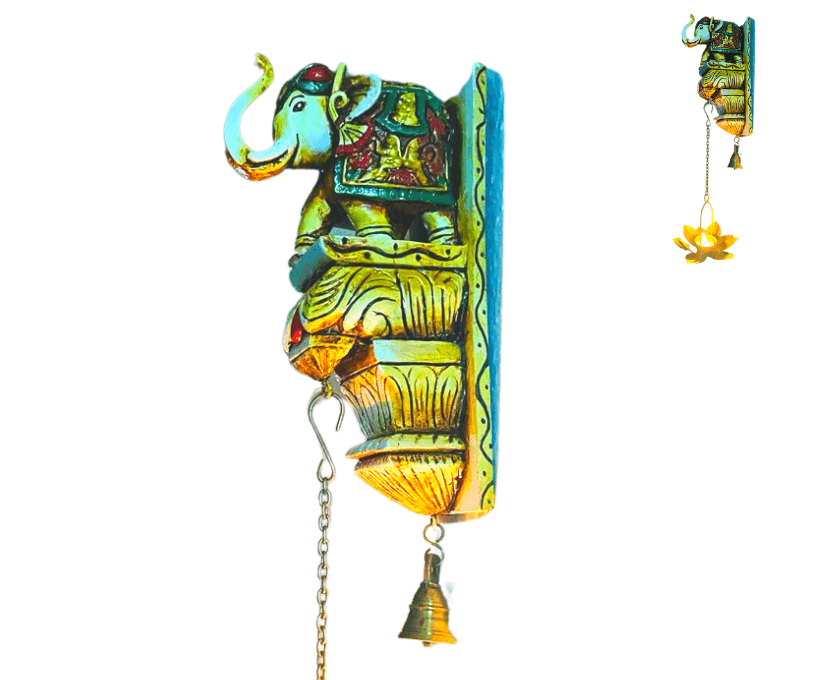 Antique elephant wall hanging tea light holder