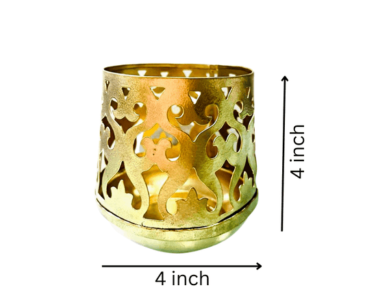 Golden decorative Candle holder