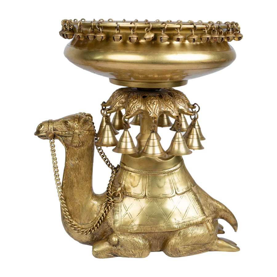 Art Brass Big Camel Urli Bowl Decorative