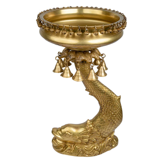 Art Brass Big Fish Urli Bowl Decorative