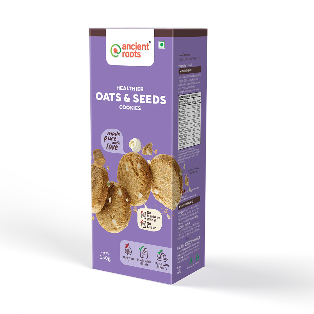 Healthier Oats & Seeds Cookies