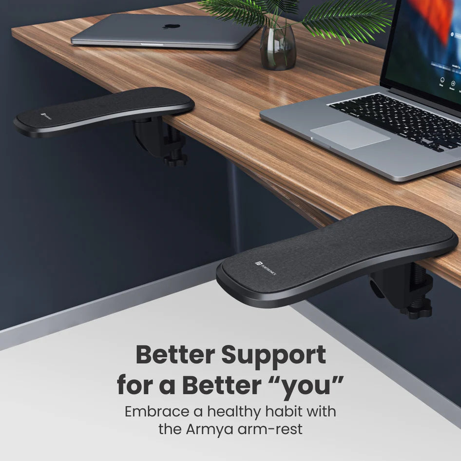 Arm rest support for desk & table