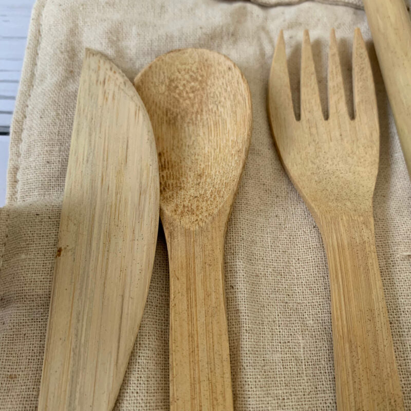 Bamboo Cutlery Travel Kit