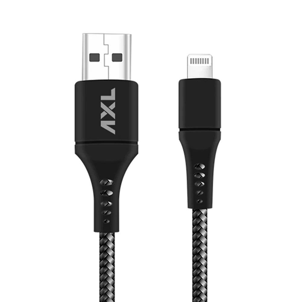 AXL CB-51 Lightning Charging/Sync Cable for Android with 3A High Speed Charging – 1 Meter (Black)