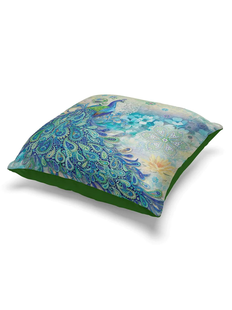 Designer Digital Printed Silky Smooth Cushion Covers (ruyal-blue)