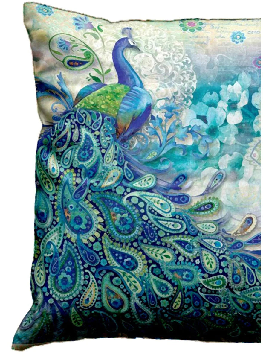 Designer Digital Printed Silky Smooth Cushion Covers (ruyal-blue)