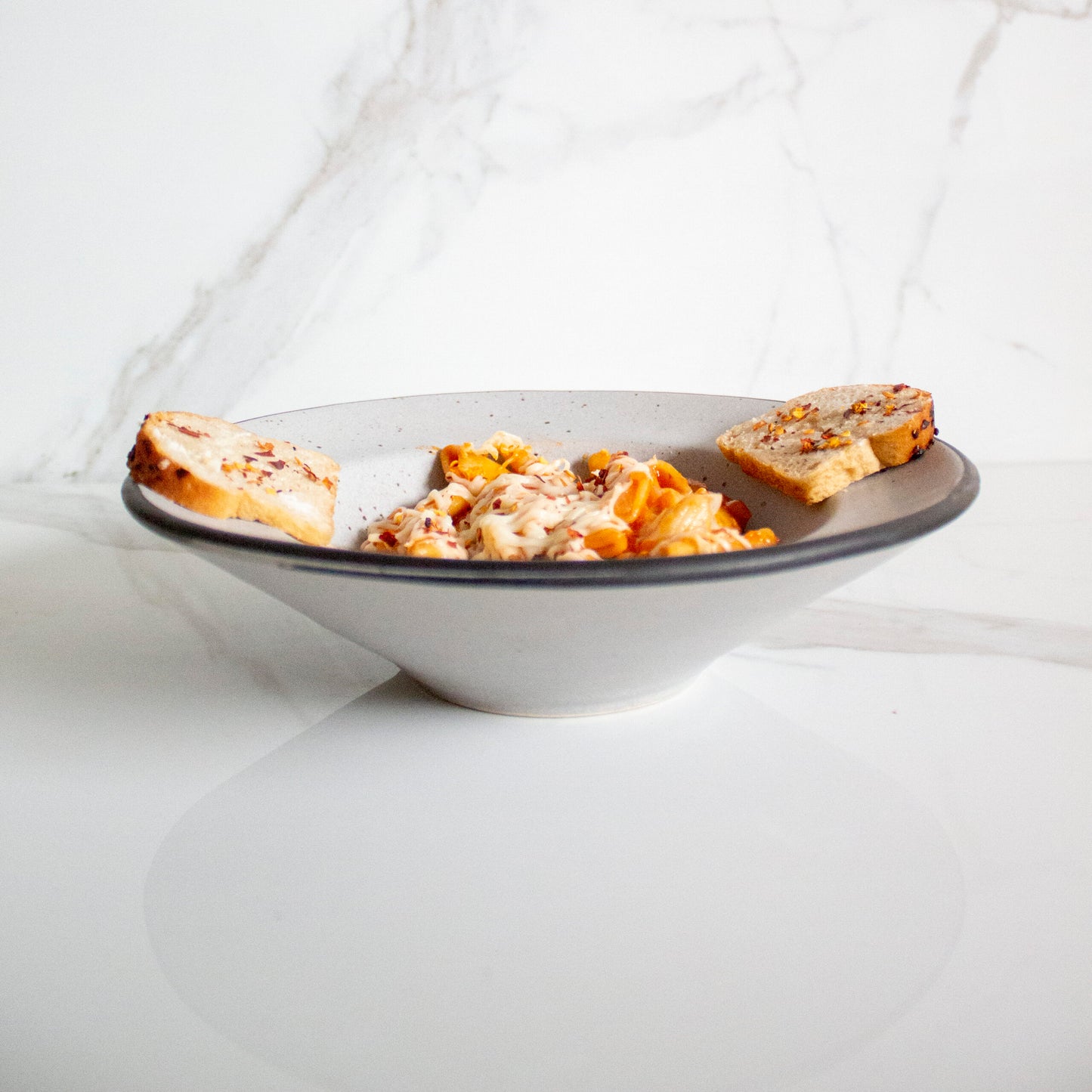 Dim Black Pasta Bowl