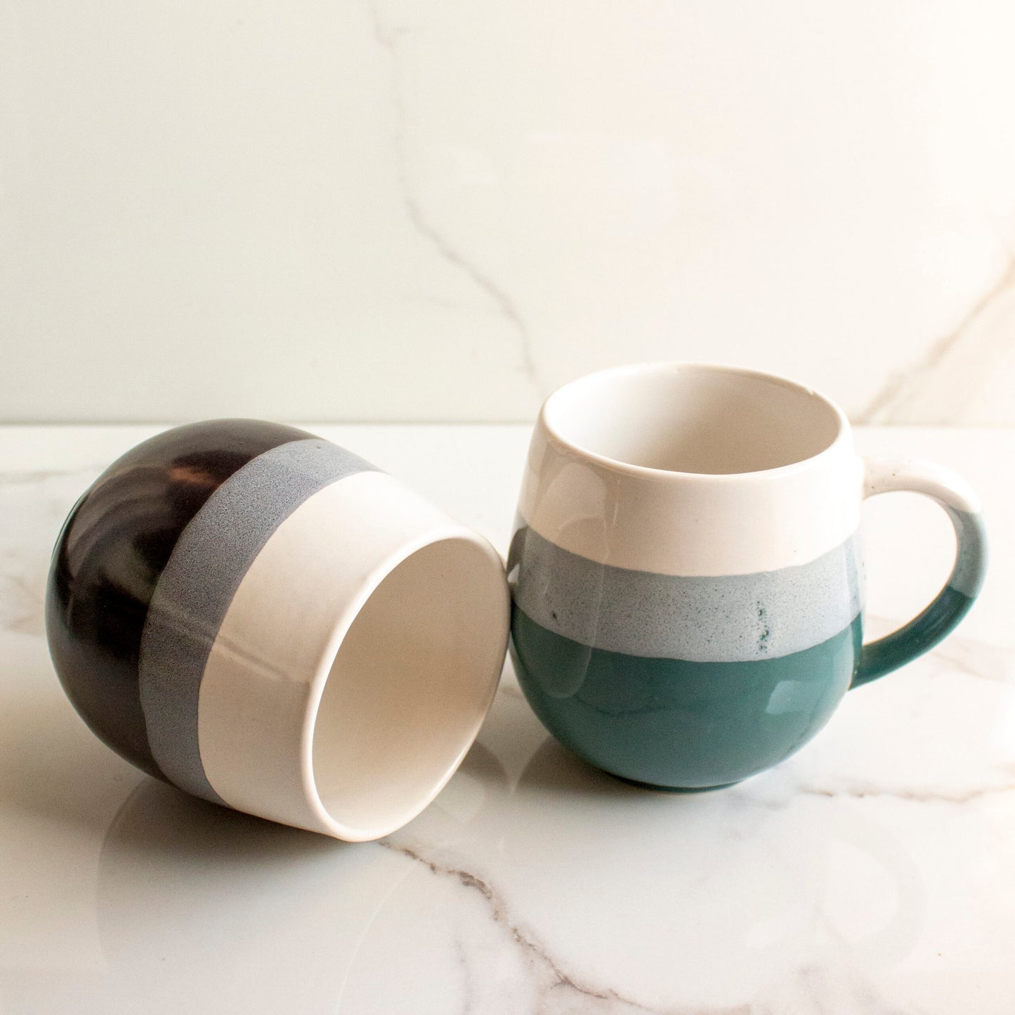 Ombre Turquoise Coffee Mug