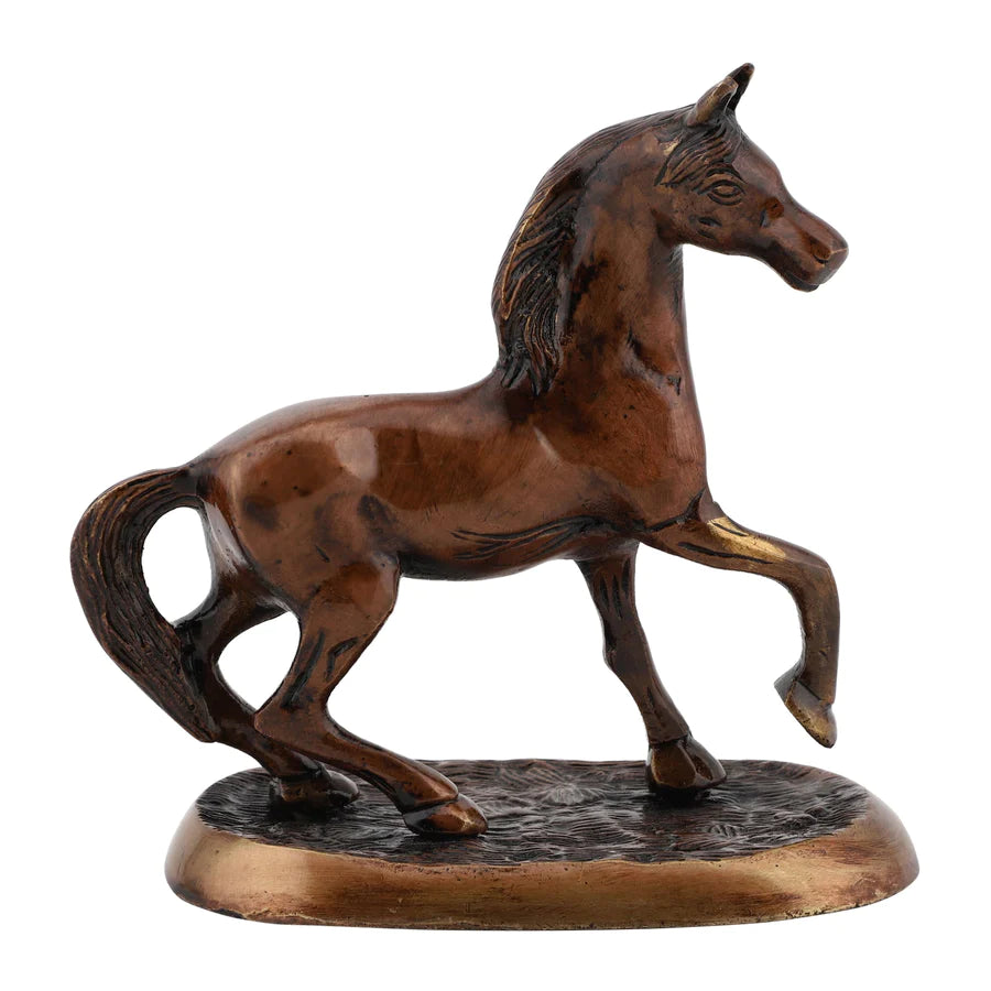 Art Running Horse Statue (Brown)