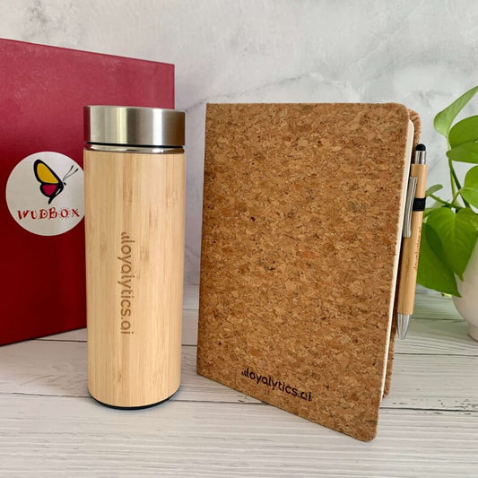 Eco Chic Stationery and Sip Gift Box – Eco Friendly Employee Joining Kit