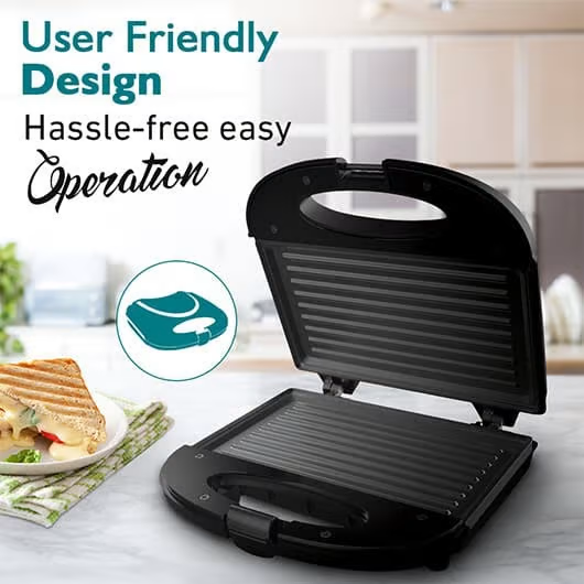 Insta serve Non-Stick Sandwich Griller with 800W and 2 Slice