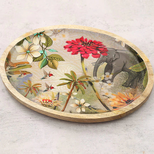 MARCH OF THE BLOSSOMS OVAL PLATTER