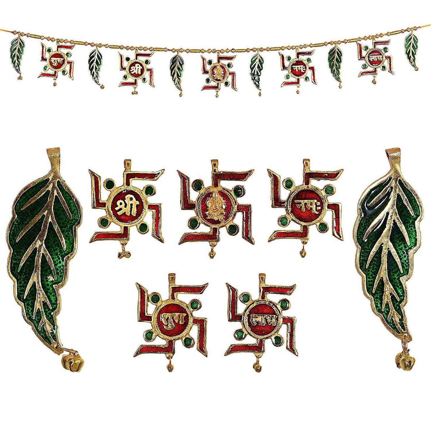 Prince Home Decor & Gifts Metal 36-inch Decorative Ethnic Bandarwal Toran Door Hangings