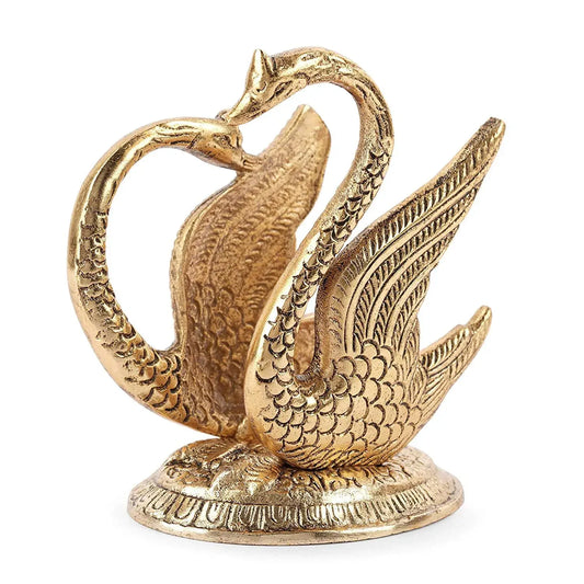 Oxidize Metal Handicrafts Decorative Golden Swan Duck Shape Napkin Holder Dining Tableware Handmade Handicrafts showpiece Gifts
