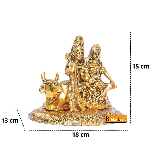 Statue of Shiva Family a unique and one of a Kind rare Handcrafted