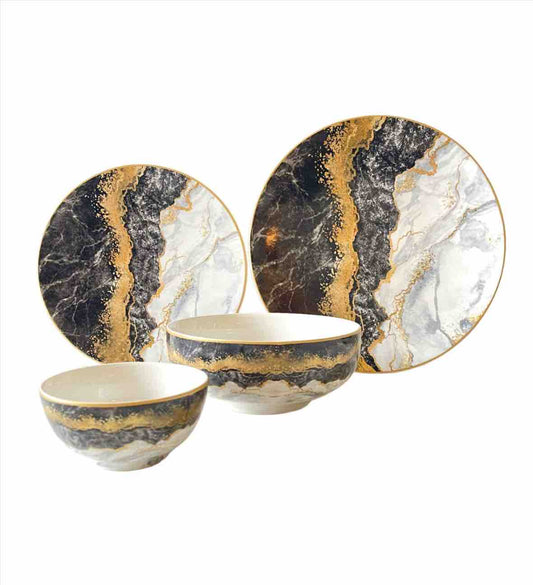 Marquina Gold 21pc Dinner Set