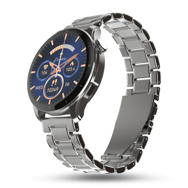 Amoled Display Luxury Metal Smartwatch