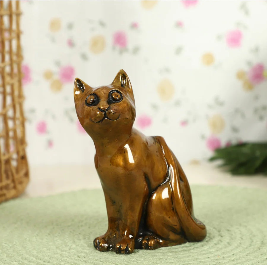 Brass Lucky Cat Copper (Pack of 1)