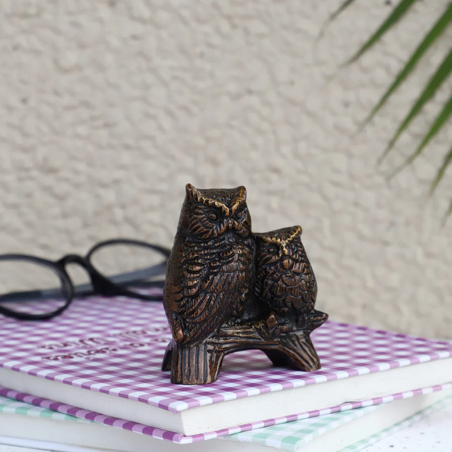 Art Brass Owl Statue (Type 6)