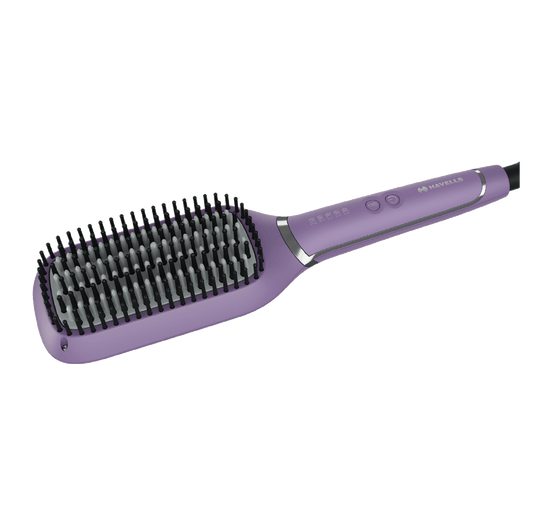 Keratin Infused Hair Straightening Brush (Purple)