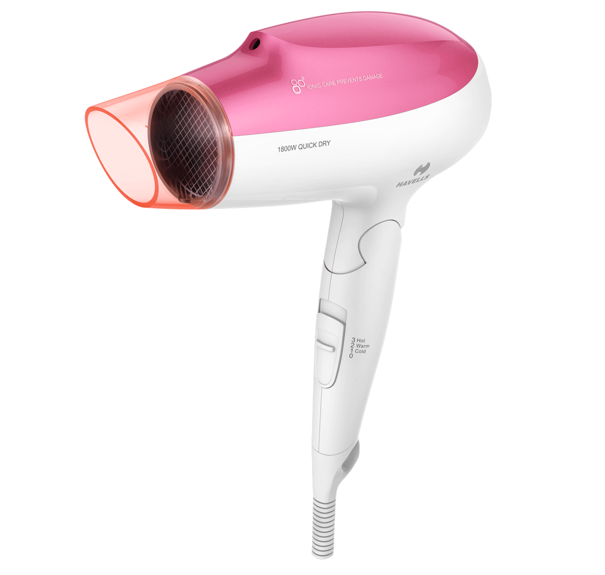 Powerful ionic dryer (pink)