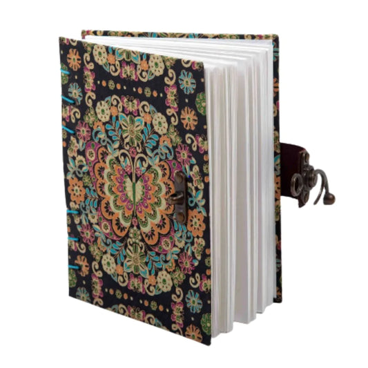 Craft Junky Serigraphy Art Butterfly Print Diary Journal with Lock