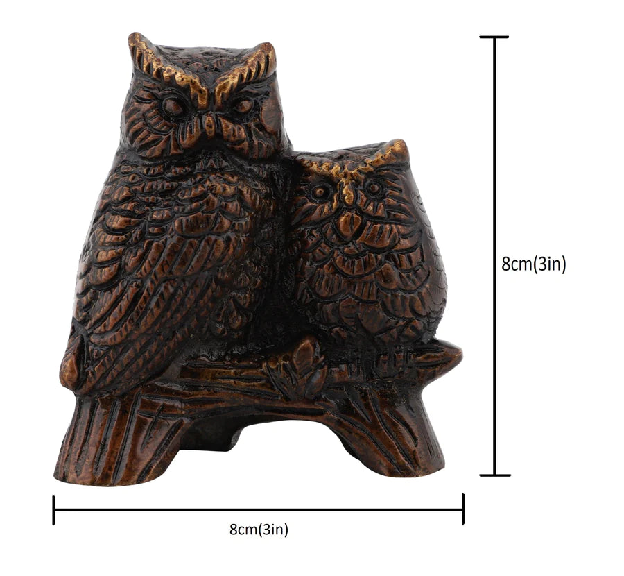 Art Brass Owl Statue (Type 6)