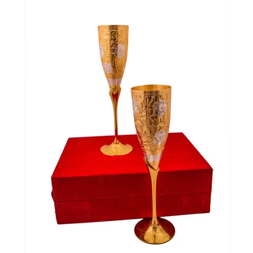 Gold Plated Glass Set