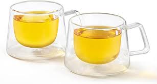 Shimmer - Borosilicate Glass Double Walled Teacups
