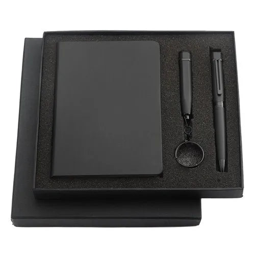 Cubic 3 Pcs Gift Set Diary Pen & Keychain