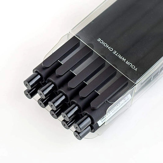 Kaco Pure Gel Pens 0.7mm - Pack of 10