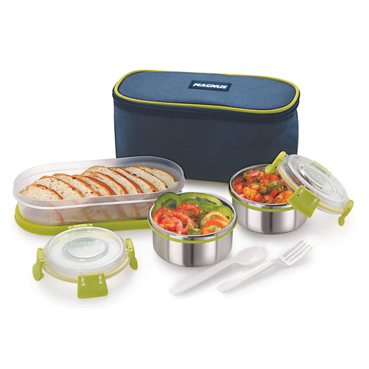 3 Airtight & Leakproof Lunch Box with Bag, 1050 ml