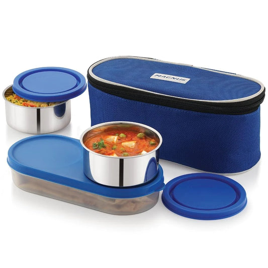 3 Airtight & Leakproof Lunch Box with Bag, 950 ml
