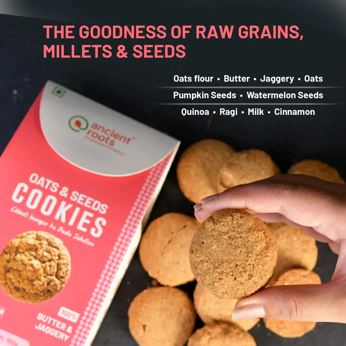 Healthier Seeds & Oats Cookies