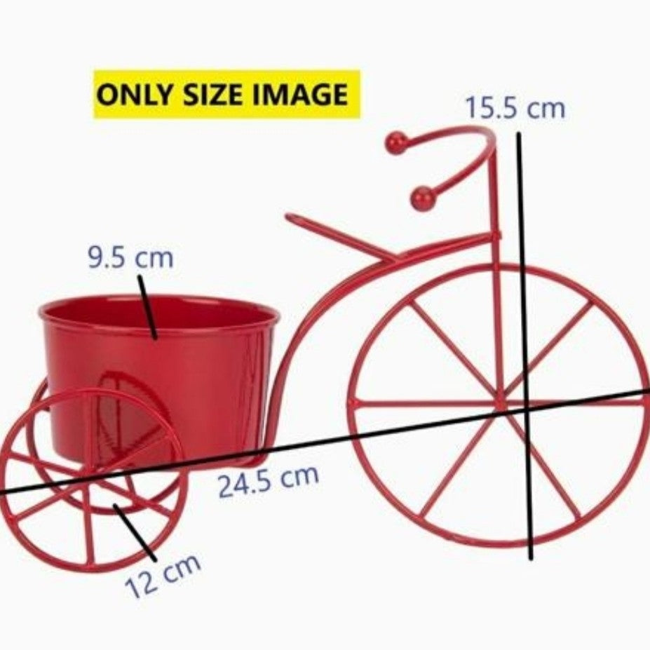 Planter Pot With Cycle Style Stand