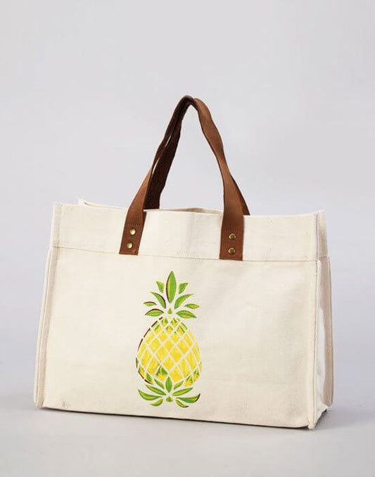 Pineapple Small Jute Bag