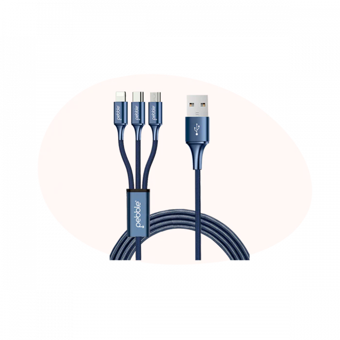 Power Sharing Cable Compatible with IOS and Android Devices Type C Devises Blue