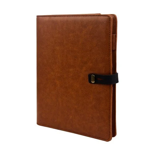 Premium Tan Leather Finished 8000 mAh Power Bank Diary