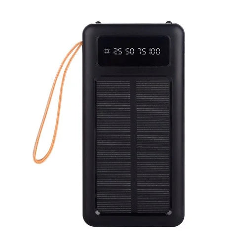 Solar 10000 mAh Power Bank With LED Light